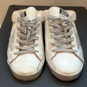 Golden Goose Deluxe Brand Superstar Shearling-Lined Sneakers